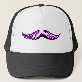 Moustache Purple Black The MUSEUM Zazzle Gifts Trucker Hat