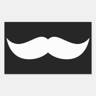 Moustache Rectangular Sticker