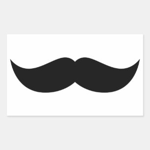 Moustache Rectangular Sticker
