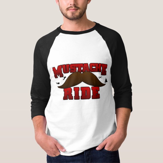 Moustache Ride logo T-Shirt (Front)