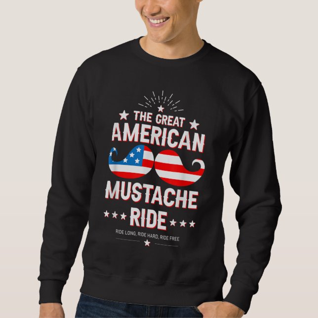 Moustache Rides Presents Sweatshirt (Front)