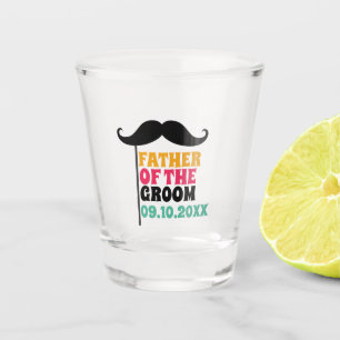 Moustache Shot Glass for Groom’s Legendary Dad