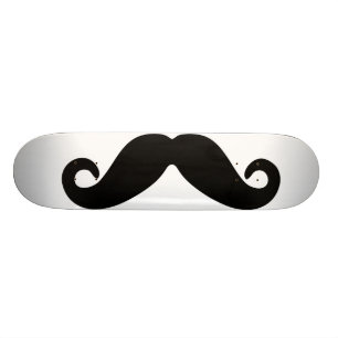 moustache skateboard