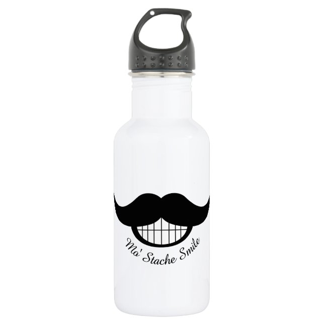 Moustache Smile 532 Ml Water Bottle (Front)