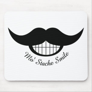 Moustache Smile Mouse Mat
