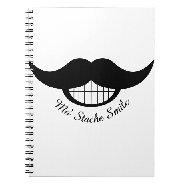 Moustache Smile Notebook (Front)