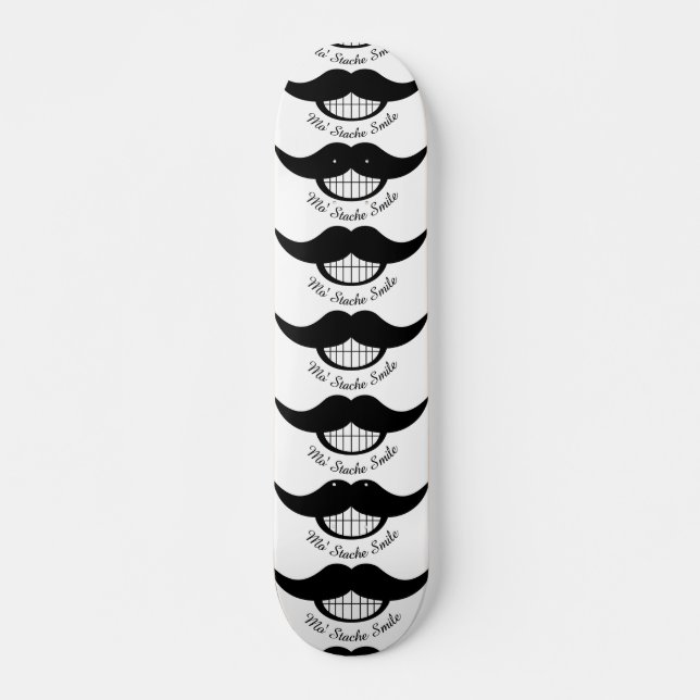 Moustache Smile Skateboard (Front)