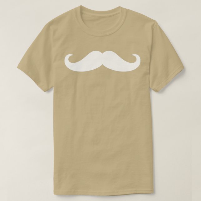 Moustache Soft Moustache Shaved Facial T-Shirt (Design Front)