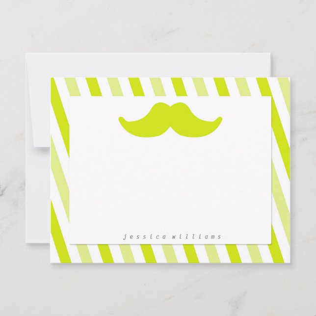 Moustache Stationery Card (Front)