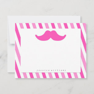 Moustache Stationery Note Card