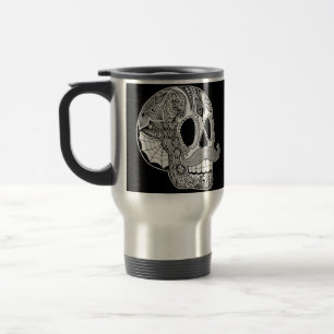 Moustache Sugar Skull Mug