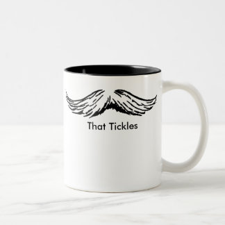 Moustache The MUSEUM Zazzle Gifts, That Tickles .. Two-Tone Coffee Mug
