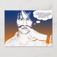 moustache theme party : comic staches