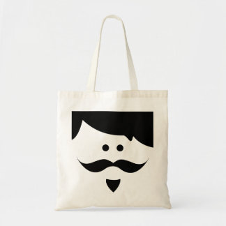 moustache tote bag