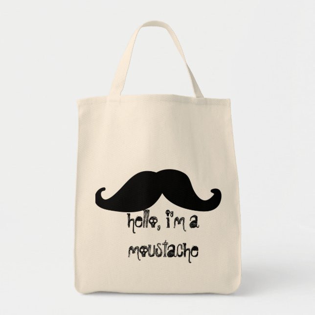 Moustache Tote Bag (Front)