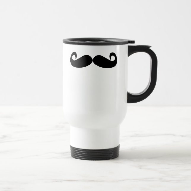 Moustache Travel Mug (for Lefties (Right)