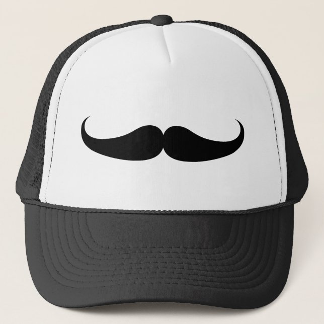 Moustache Trucker Hat (Front)