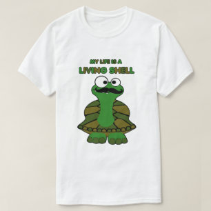 Moustache Turtle Living Shell T-Shirt