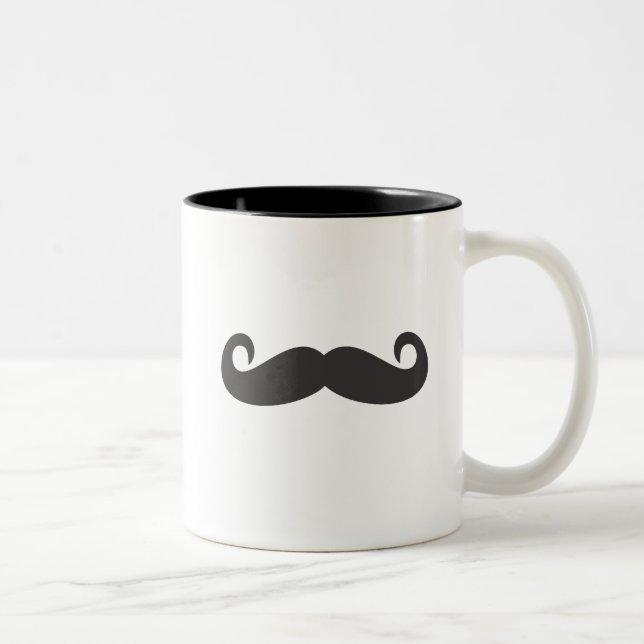 Moustache Two-Tone Coffee Mug (Right)