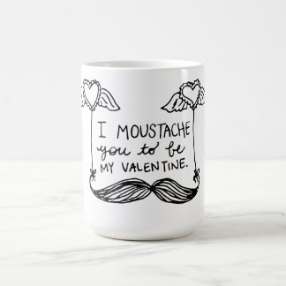 Moustache Valentine Coffee Mug