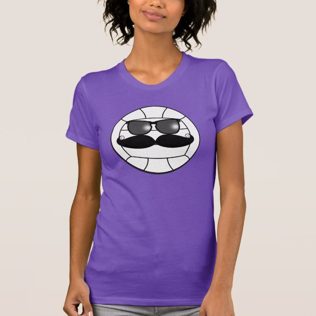 Moustache Volleyball T-Shirt (Front)