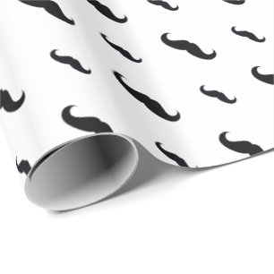 Moustache Wrapping Paper