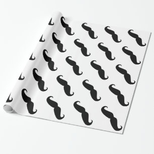 Moustache Wrapping Paper