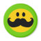 Moustache Yellow Happy Face