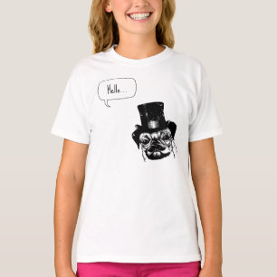 Moustached pug T-Shirt