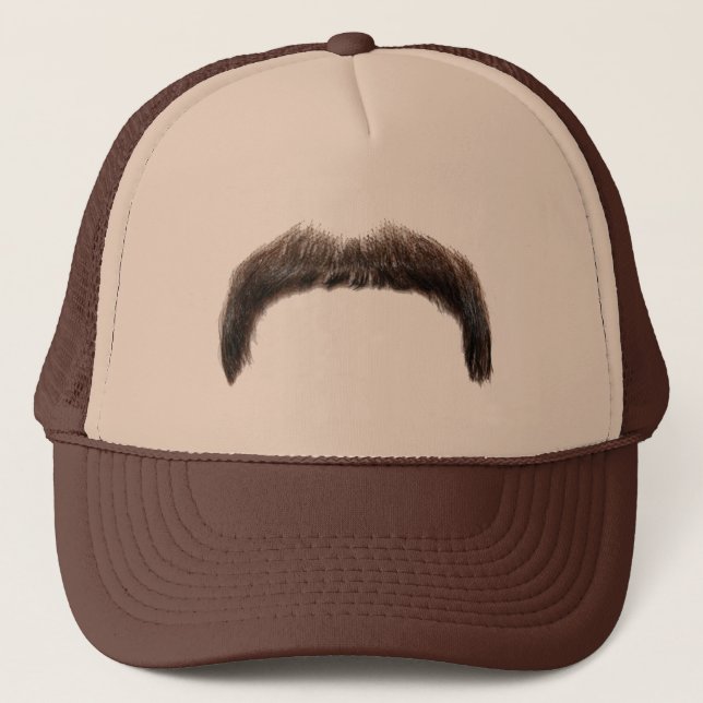 moustachehat trucker hat (Front)