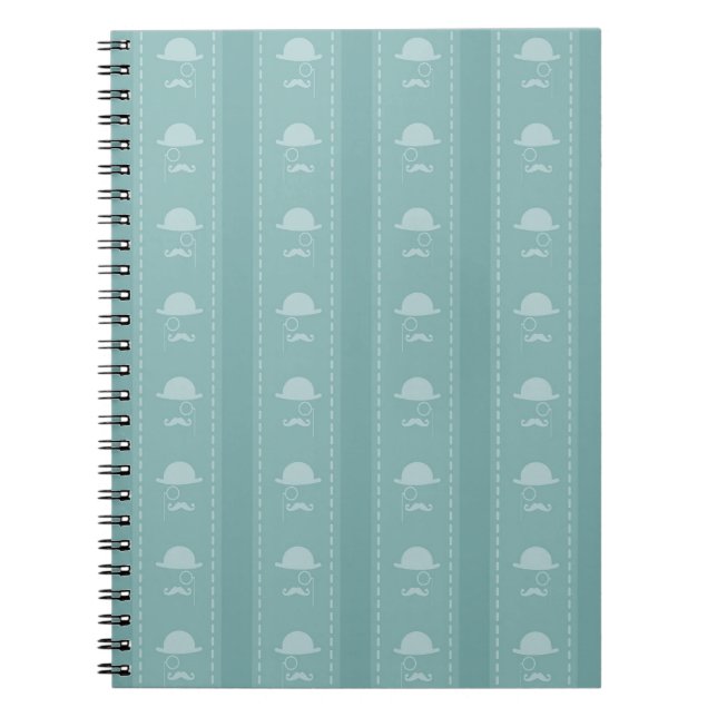 Moustaches and Hats Notebook (Front)