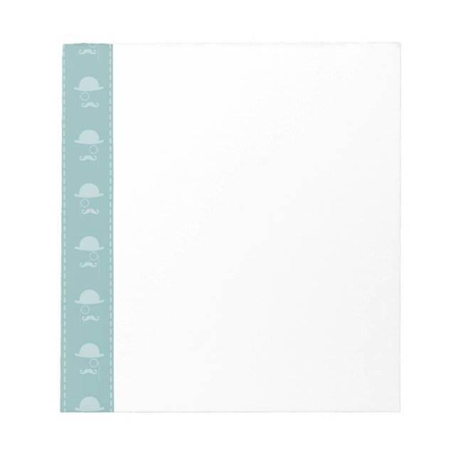 Moustaches and Hats Notepad (Front)