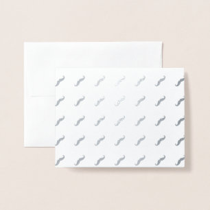 Moustaches Foil Card