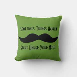 Moustaches Happen Cushion