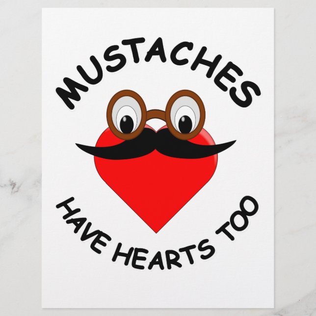 Moustaches Have Hearts Too (Front)