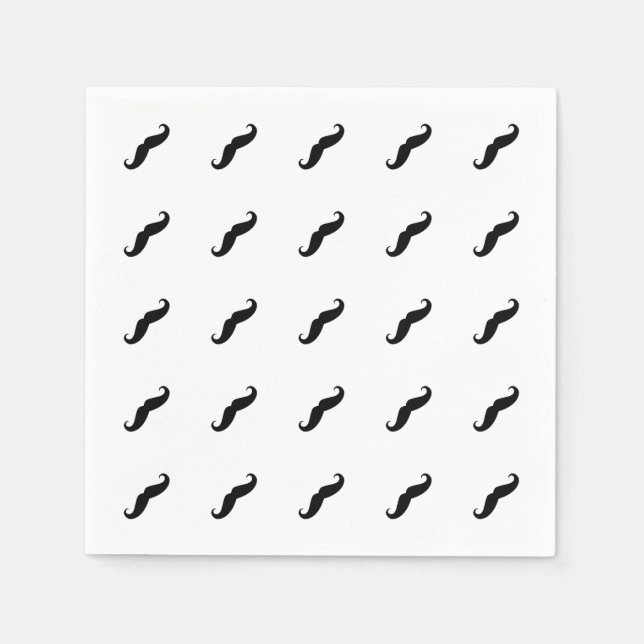 Moustaches Napkin (Front)