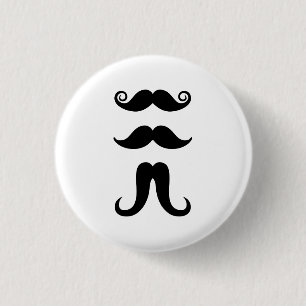 Moustaches Pictogram Button