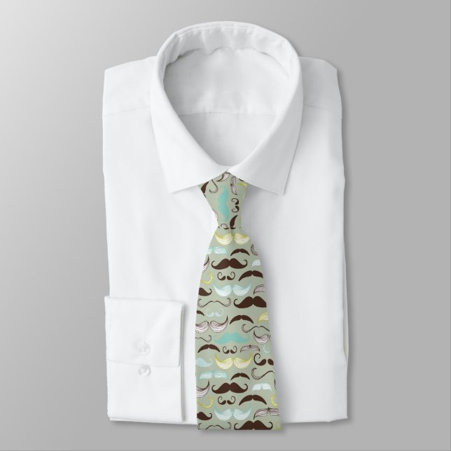 Moustaches Tie (Tied)