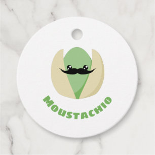 Moustachio Favour Tags
