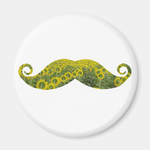 Moustcahe, Mustache  Flowers Funny  Magnet