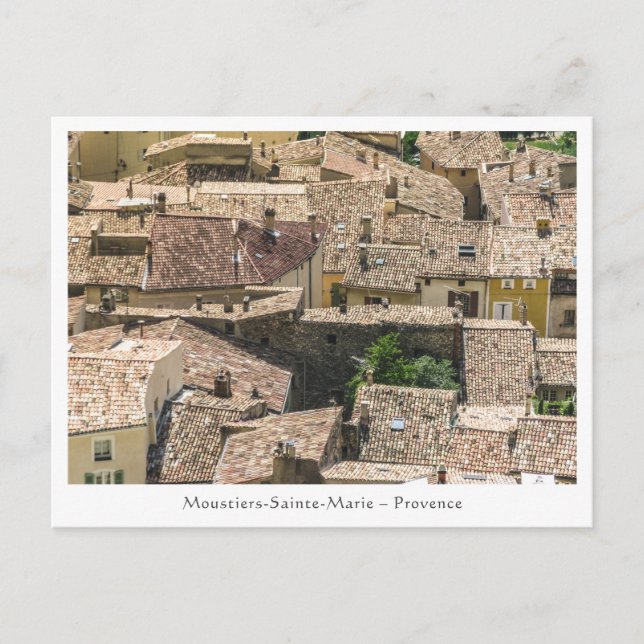 Moustiers Sainte Marie Postcard (Front)