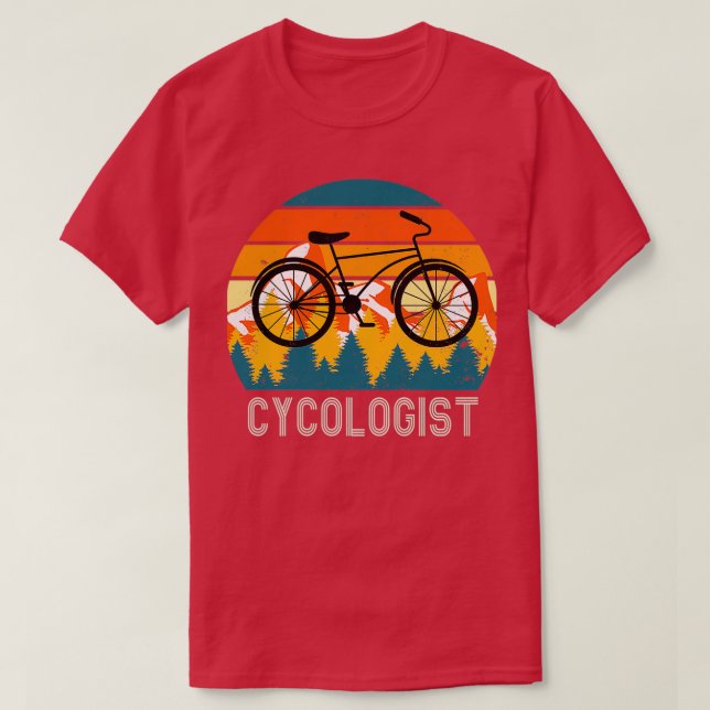 Moutain Range Vintage Cycologist T-Shirt (Design Front)
