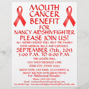 Mouth Cancer Benefit Flyer