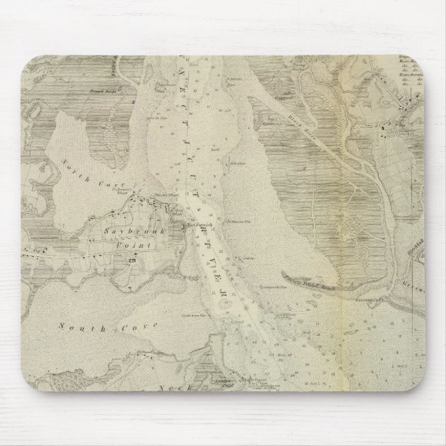 Mouth Connecticut River Mouse Mat (Front)