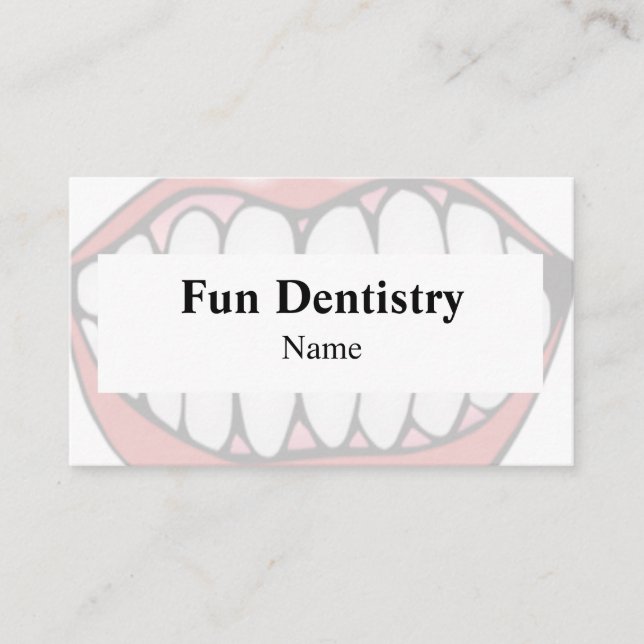Mouth Dentist Business Card (Front)