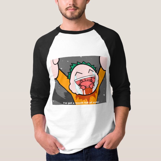 Mouth Full of Crabs - Customised T-Shirt (Front)