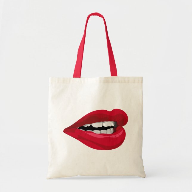 mouth lips tote bag (Front)