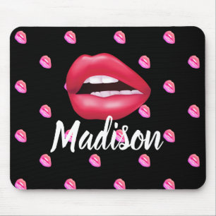 Mouth Lipstick Makeup Beauty Custom Personalized Mouse Mat