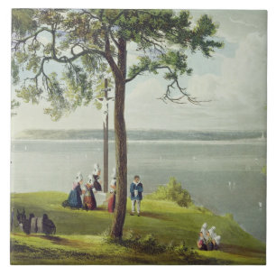 Mouth of the Seine, from 'Views on the Seine', eng Tile