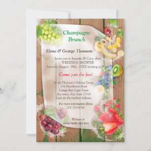 Mouth-watering Tropical Fruits Invitation